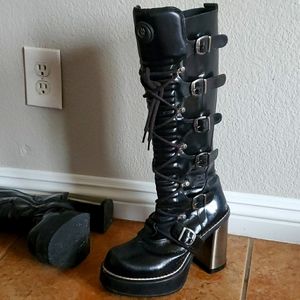 NewRock tall black boots